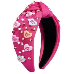 Dark Pink Be Mine Headband